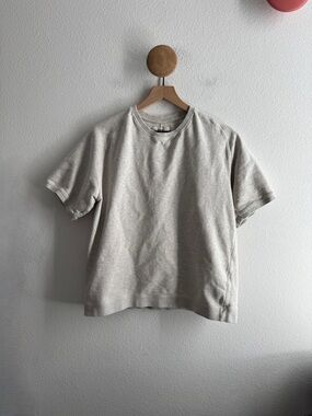 Universal Works. Gray Short Sleeve Sweatshirt